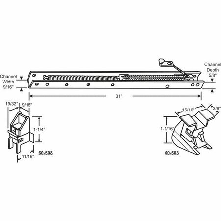 STRYBUC 31in Window Channel Balance 60-304-3